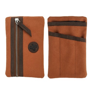 Tool Pouch   Utility Pouch   Small Tool Pouch for Work   Tool Pouches for Construction, Electricians, Carpenters   Men Heavy Duty Tool Pouch   Multi-Tool Pocket Pouch Canvas with Leather