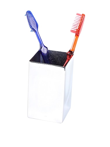 Gedy Gedy NE98-13 Square Polished Toothbrush, Chrome, 2.4" x 2.4" x 3.9