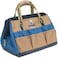 Rugged Tools Field 14" Wide-Mouth Tool Bag - Soft Sided Canvas Tool Bag For Plumbers, Electricians, Carpenters, and Handymen