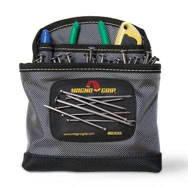 MagnoGrip 002-405 3-Pocket Nail Pouch with Integrated Magnetic Storage