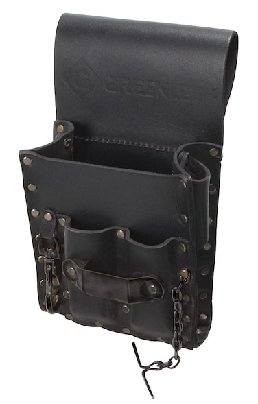 Greenlee Tool Pouch, Leather, 5 Pocket