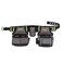 Bucket Boss 2 Tool Bag Tool Belt, Made from Durable Fabric, with High-Visibility Retro-Reflective Safety Strips, Barrel-Bottom Super Capacity Pouches &amp; Speed Square Pocket,Grey,55105-HV,Size 52