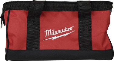 Milwaukee 13-inch x 7-inch x 7-inch Red and Black Canvas Tool Bag