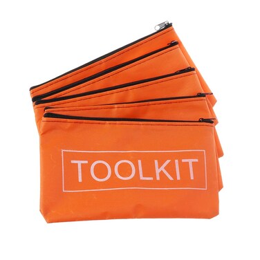 5pcs Tool Storage Bags with Zipper - Waterproof Oxford Cloth Tool Bag - Hardware Toolkits