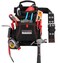 Hultafors Work Gear HT5333 Carpenter's Heavy Duty Suede Nail &amp; Tool Bag, Double-Gusset Front Pocket, Steep Hammer Loop, Tape Measure Clip