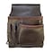 Graintex OS2201 5 Pocket Right Handed Oil Tanned Leather Nail &amp; Tool Pouch Dark Brown Color for Constructor/Electrician/Plumber