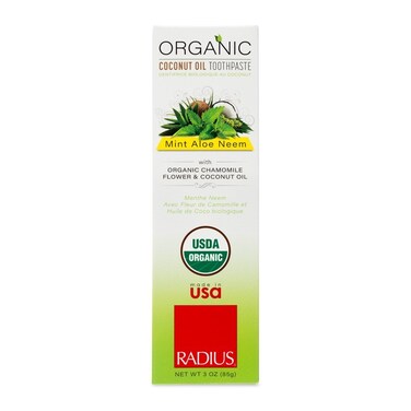Toothpaste, USDA Organic Mint Aloe Neem, 3 oz, pack of 3