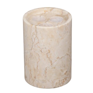 Creative Home Champagne Marble Inverary Toothbrush Holder