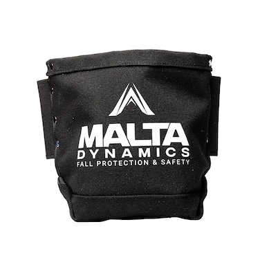 Malta Dynamics Tool Bag, Tool Pouch for Bolt Storage with 2 Bull Pin Loops and Tool Belt Connection, 9.75 x 10-Inch   Durable Double Bottom   Lightweight Canvas