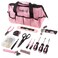 Stalwart - 75-HT4095 Tool Kit - 123 Pink Heat-Treatedpiece with Carrying Bag - Essential Steel Hand Tool &amp; Repair Set For Apartments, Dorm, Homeowners