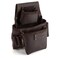 OX Tools Pro Oil Tanned Leather Left-Handed Fastener Tool Pouch with Hammer Loop - Double Stitched Leather Tool Pouch with Large Belt Tunnel for 2 to 3 Inch Leather Tool Belts - OX-P263503LH