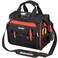 Hultafors Work Gear HTL573 Lighted Technician's Tool Bag, 55 Pockets, Heavy Duty Ballistic Polyester Tool Carrier, Adjustable Swivel Light, Large Center Compartment