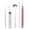 Xuke Tonsil Stone Removal Set Includes 1 Stainless Steel Tonsil Stone Removal Tool, 1 Tonsil Stone Remover with LED Light, 100 Long Swabs andStainless Steel Tongue Cleaner Scraper (small)
