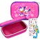 Minnie Mouse Travel Case for Girls - Bundle with Minnie Mouse Travel Bag for Cosmetics, Jewelry, More Plus Stickers and Bookmark   Minnie Mouse Toiletry Bag for Teens