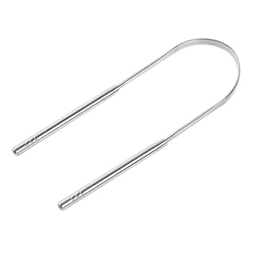 LoveAloe Durable Tongue Cleaning Brush Metal Travel Portable Food Scraper For Adults Keep Teeth Healthy