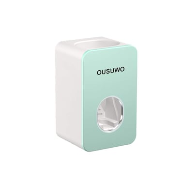 Automatic Toothpaste Dispenser Set with Wall Mounted Hands Free Toothpaste Squeezer for Family Washroom Bathroom &iuml;&frac14;&circ;Green&iuml;&frac14;&permil;