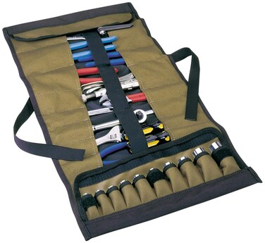 Clc Custom Leathercraft 1173 Socket Tool Roll Pouch, 32 Pocket