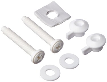 EZ-FLO 40279 Toilet Seat Bolt 2-1/2 inch, White, 5-Pair