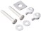 EZ-FLO 40279 Toilet Seat Bolt 2-1/2 inch, White, 5-Pair