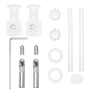 LT Easiyl 1Set Toilet Seat Mounting Fittings Toilet Lid Screws Stainless Steel Top Fixing Hinges Accessories for Wall Hung Toilet Firm Toilet Covers Replacement