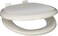 PlumbTech 260-00 Premium Slow Close Round Toilet Seat with Adjustable Hinge, White