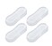 4Pcs Toilet Seat Bumper Set, Silicone Strong Adhesive Toilet Seats Lid Bumpers, Toilet Seat Buffers, Toilet Lid Rubber Pads for Home, Hotel and Hospital Bathroom Fixtures Toilets and Toilet Parts