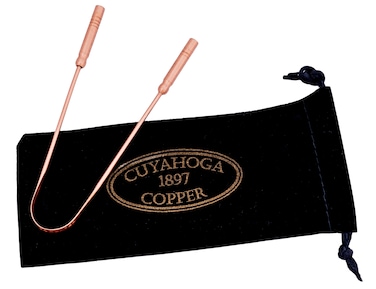 Cuyahoga Copper - Pure Copper Tongue Cleaner &acirc;&euro;&ldquo; 100% Pure Copper - Natural Tongue Scraper for Optimal Oral Hygiene