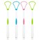Bosose Tongue Scraper Cleaner for Adults Kids, BPA Free Tongue Scrapers, Healthy Oral Hygiene Brushes, Help Fight Bad Breath (4 PACK)