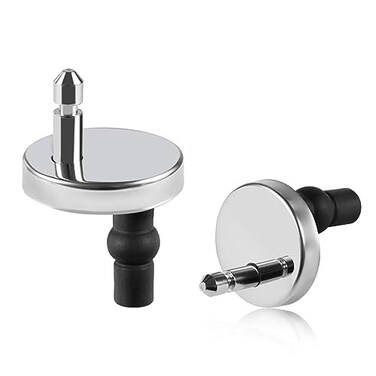 2 Full set Toilet Seat Hinge Fixings Top Fix Nuts Screws Quick Release Hinges Fittings Rubber Back To Wall For Toilet Seat Hinges Replacement