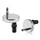 2 Full set Toilet Seat Hinge Fixings Top Fix Nuts Screws Quick Release Hinges Fittings Rubber Back To Wall For Toilet Seat Hinges Replacement