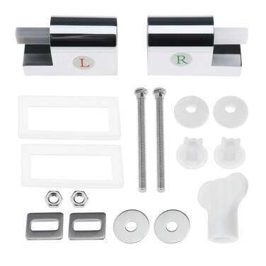 SING F LTD 1 Set Toilet Seat Hinges Left &amp; Right Soft Close Toilet Seat Fittings Accessories Compatible with Duro Toilet Seat With Soft-Close Mechanism