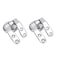 ViaGasaFamido Replacement Toilet Seat Hinge Mountings Toilet Seats Hinges Toilet Seat Repair Replacement Hinge Zinc Alloy for Toilet Lid with Screws and Accessories Seat Fixings Tools Set