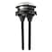 Tegg Toilet Push Button 48mm Thread Round Head Dual Flush Water Saving Chrome Effect Water Tank Push Button