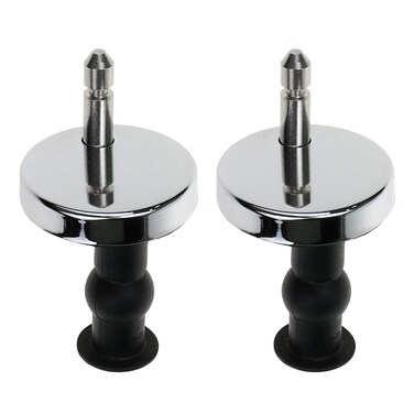 Coshar Toilet Seat Hinge Fixings 2 Set Quick Release Hinges Fittings Rubber Back for Toilet Seat Hinges Replacement