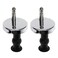 Coshar Toilet Seat Hinge Fixings 2 Set Quick Release Hinges Fittings Rubber Back for Toilet Seat Hinges Replacement