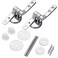 Zinc alloy toilet lid hinge toilet seat screws toilet seat hinge Toilet Seats Hinges Zinc Alloy Toilet Lid Hinge Set Toilet Lid FixingsToilet Lid Hinges Repair and Replacement Kit