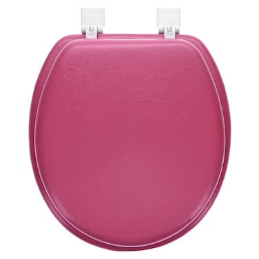 Home+Solutions Desert Plum Round Soft Toilet Seat, Soft Cushioned Seat, Made in USA