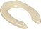 PlumbTech 421SSC-02 Commercial Elongated Heavy Duty Open Front Toilet Seat, Biscuit