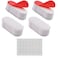 4pcs Toilet Seat Bumpers Universal Seat Bumper Kit Replacement Bumpers and 40pcs Toilet Lid Bumpers Self-adhesive Clear Rubber Feet Pads Toilet Tools Combo Pack
