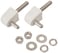 KOHLER 1035010-0 Toilet Seat Hinge Pack Genuine Part, White