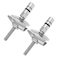 Create idea 1 Pair Toilet Seat Fixing Hinge Set M6 x 71.5mm Stainless Steel Toilet Lid Hinge Fixing Bracket C0102G Compatible with LUVETT