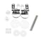 SING F LTD Zinc Alloy Finished Replacement Universal WC Hinge for MDF Wooden Toilet Seat Resin Toilet Cover