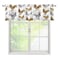 Kurtect Vintage Roosters Window Valance Wild Chicken Animal Western Farm Cloth Farbic Valances Curtain for Office Bedroom Living Room Cafe Dining Room Kitchen 54x18in, Style-1
