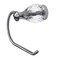 HouseAid Crystal Toilet Paper Holder for Bathroom European Single Post Diamond Toilet Roll Holder Stainless Steel Wall Mounted Brushed Nickel