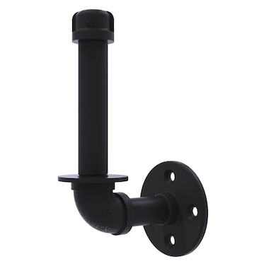 Allied Brass P-110-UPTP-BKM Pipeline Collection Upright Toilet Paper Holder, Matte Black