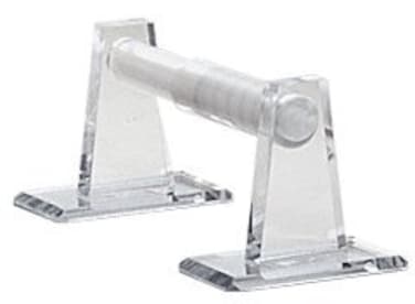 C.R. Laurence MPHC11 CRL Clear Acrylic Mirror Toilet Paper Holder