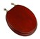 PlumbTech 5B3R3-15BN Round Toilet Seat in Traditional Design, Red Oak with Cherry Finish