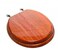 PlumbTech 5B3R3-17CH Round Toilet Seat in Traditional Design, Red Oak with Natural Finish