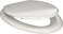 PlumbTech 102-00 Standard Grade Molded Wood Elongated Toilet Seat, White