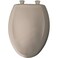 Bemis 1200SLOWT 068 Slow Sta-Tite Elongated Closed Front Toilet Seat, Fawn Beige
